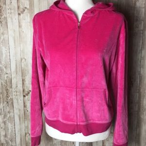 Victoria’s Secret Pink Velvet Zipped Hoodie M